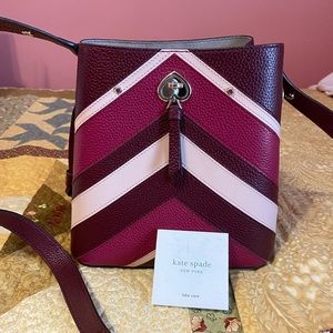 Kate Spade Chevron Bucket Bag
